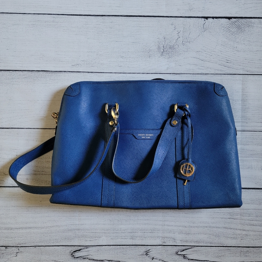 Henri Bendel West 57th Briefcase Cobalt Blue
